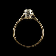 Antique Edwardian  Diamond Solitaire Ring 18Ct Gold Circa 1915 Engagement Ring