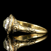 Antique Georgian 18Ct Gold Ring Paste Stone