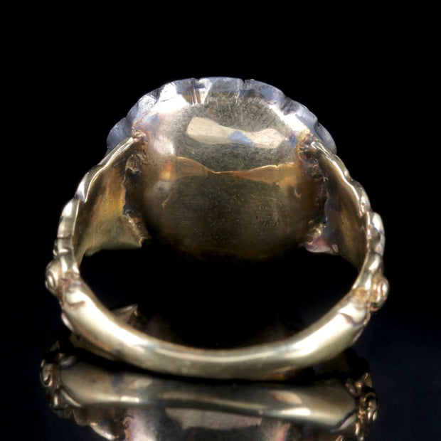 Georgian Style Diamond Flower Cluster Ring 2.10ct Of Diamond