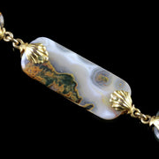 Antique Georgian Gold Scottish Agate Necklace Circa 1800