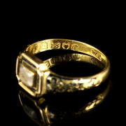 Antique Georgian Mourning Ring 18Ct Circa 1790