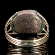 Antique Georgian Mourning Ring 18Ct Dated 1808