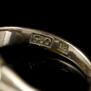Antique Georgian Mourning Ring 18Ct Gold Pearl Circa 1830