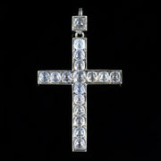 Antique Georgian Paste Cross Pendant Silver Circa 1800