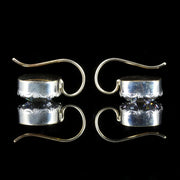 Antique Georgian Paste Gold Silver Earrings