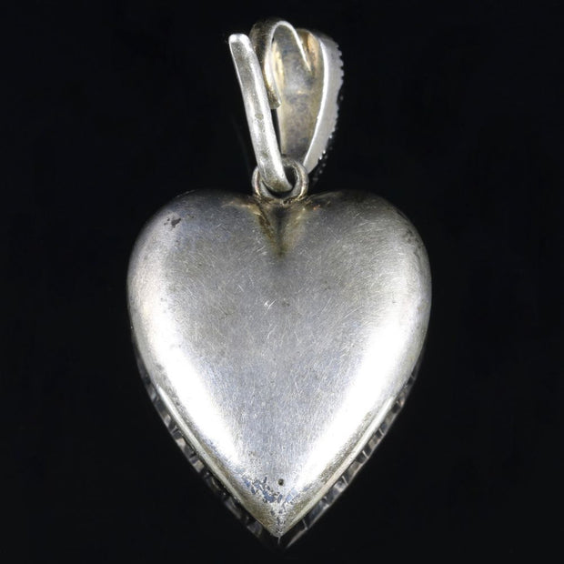 Antique Georgian Paste Heart Pendant Circa 1800
