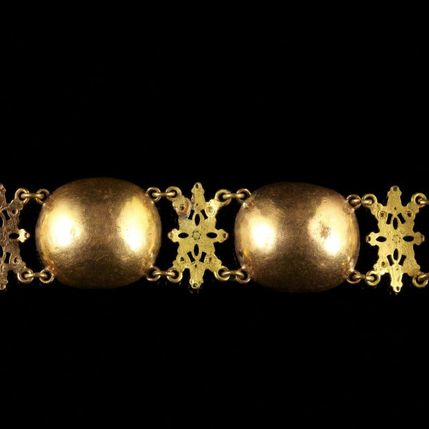 Antique Georgian Queen Anne Bracelet Magnificent Stones Circa 1700