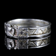 Antique Georgian Silver Fede Ring Circa 1780