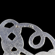 Antique Scottish Silver Pendant Citrine Stone Celtic
