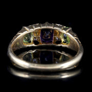 Antique Suffragette Ring Diamond Amethyst Peridot Victorian Circa 1900