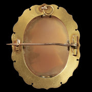 Antique Victorian 15Ct Gold Cameo Brooch Circa 1880