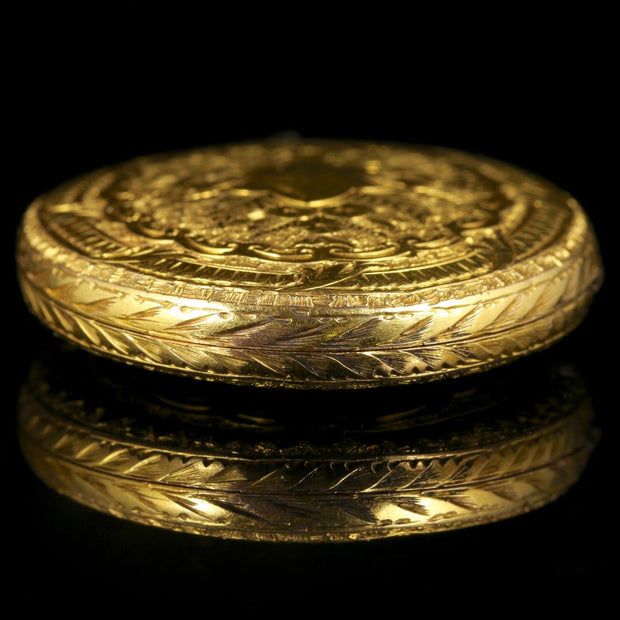 Antique Victorian 18Ct Gold Locket Large Locket