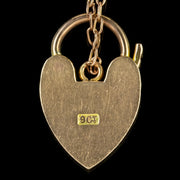 Antique Victorian 9Ct Gold Slider Heart Bracelet Circa 1900