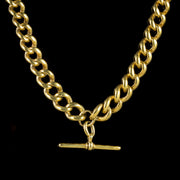 Antique Victorian Albert Chain 18Ct Gold On Silver Dated 1877