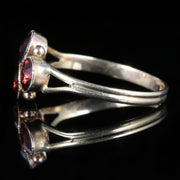 Antique Victorian Almandine Garnet Ring Circa 1900