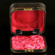 Antique Victorian Bohemian Garnet Bangle Boxed Circa 1880