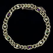 Antique Edwardian Bracelet Suffragette 15Ct Gold Circa 1910