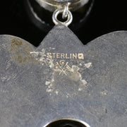 Antique Edwardian Citrine Lavaliere Necklace Sterling Silver