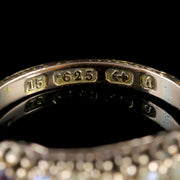 Antique Victorian Cluster Ring Garnet Pearl 15Ct Gold Circa 1900