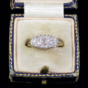 Antique Victorian Diamond Cluster Pave Set Ring 18Ct Circa 1880