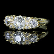 Antique Victorian Diamond Ring 18Ct Gold 2.20Ct Diamonds