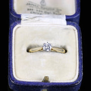 Antique Victorian Diamond Solitaire Ring 18Ct Platinum