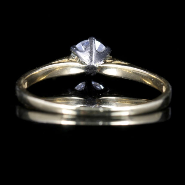 Antique Victorian Diamond Solitaire Ring Circa 1900
