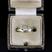 Antique Victorian Diamond Trilogy Twist Ring 18Ct Circa 1900