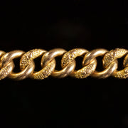 Antique Victorian Fancy Link Bracelet 9Ct Circa 1880