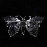 Antique Victorian French Jet Butterfly Brooch Circa 1890
