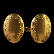 Antique Victorian Gold Cufflinks 15ct Double Cuffs Birmingham 1913