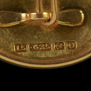 Antique Victorian Gold Cufflinks 15ct Double Cuffs Birmingham 1913