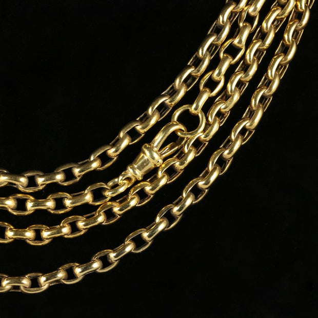 Antique Victorian Guard Chain 18Ct Gold Circa 1880