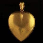 Antique Victorian Large Heart Locket Circa 1880