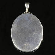 Antique Victorian Large Silver Locket Dated 1882