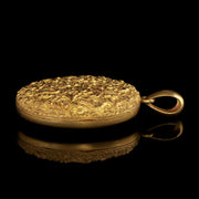 Antique Victorian Locket 18Ct Gold Gilt Forget Me Not Circa 1880