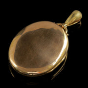 Antique Victorian Locket Pearl Coral 18Ct Gold Forget Me Not Circa 1870