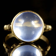 Antique Victorian Moonstone 18Ct Gold Ring Circa 1880