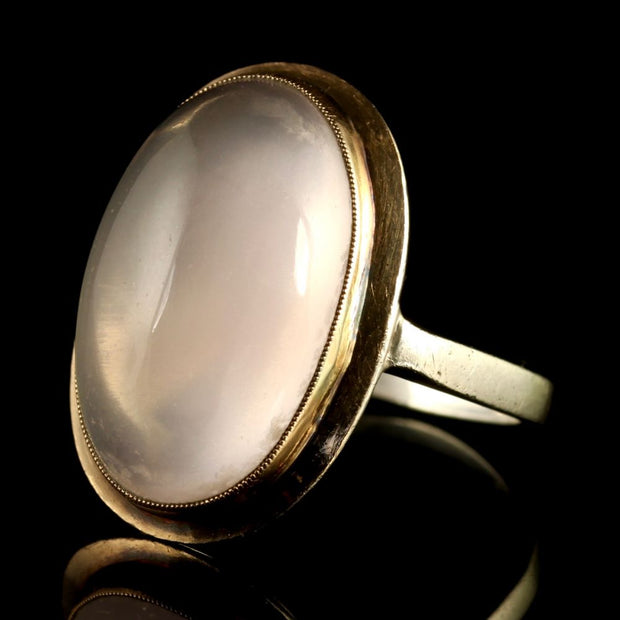Antique Victorian Moonstone Gold Ring Circa 1900