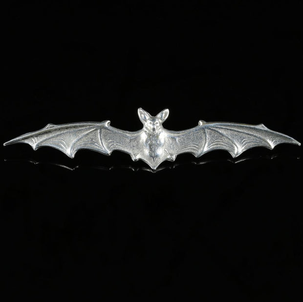 Antique Victorian Silver Bat Brooch Circa 1880