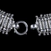 Antique Victorian Silver Collar Necklace Circa. 1880