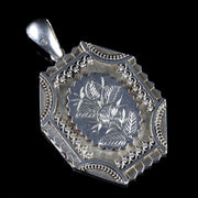 Antique Victorian Silver Locket Dated 1877
