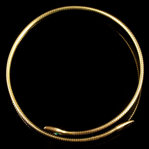 Antique Victorian Snake Collar Necklace Circa 1880