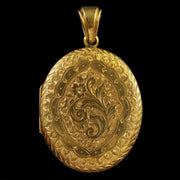 Antique Victorian Solid Gold Locket Circa 1870