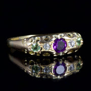 Antique Victorian Suffragette 18Ct Gold Ring Circa 1900