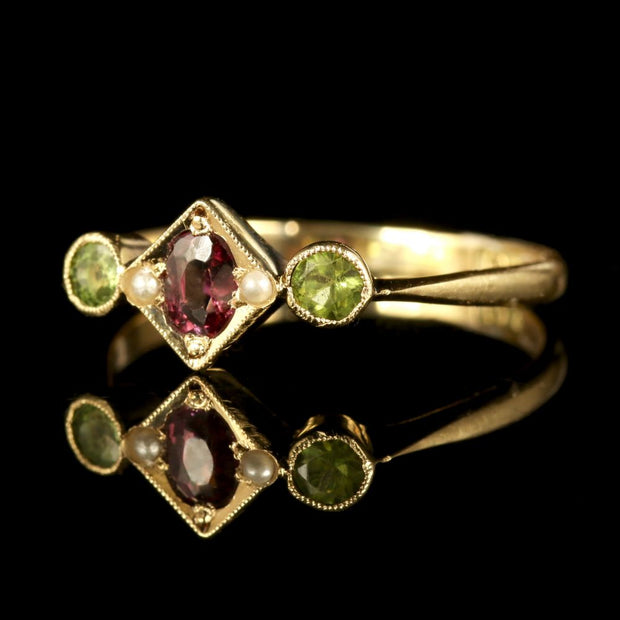 Antique Victorian Suffragette 9Ct Ring Gold Ring Circa 1900