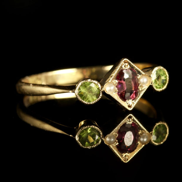 Antique Victorian Suffragette 9Ct Ring Gold Ring Circa 1900