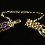 Antique Victorian Suffragette Bracelet Circa 1900 15Ct Gold