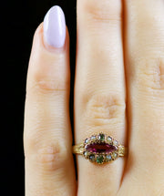 Antique Victorian Suffragette Ring 15Ct Gold Circa 1900