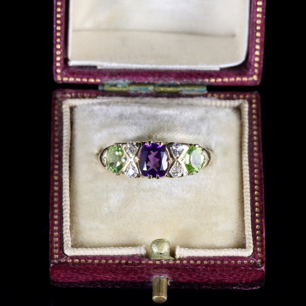 Antique Victorian Suffragette Ring 18Ct Chester Circa 1900